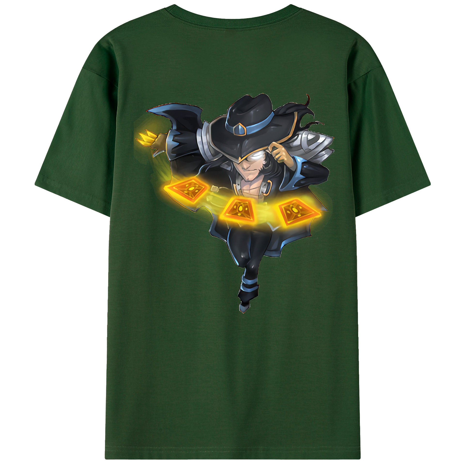 リーグ・オブ・レジェンド League of Legends LOL 綿100％半袖Tシャツ（背面プリント）